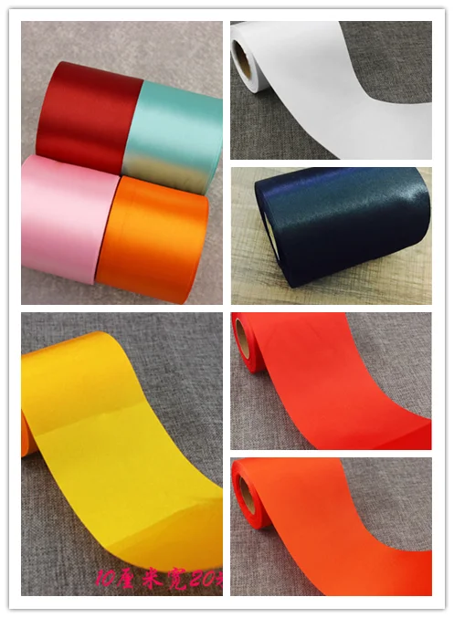 20 Meters/Roll 10 cm Mix Color Single Face Satin Silk Satin Ribbon DIY Webbing Gift Wrapping Christmas Wedding Party Ribbons
20 Meters/Roll 10 cm Mix Color Single Face Satin Silk Satin Ribbon DIY Webbing Gift Wrapping Christmas Wedding Party Ribbons