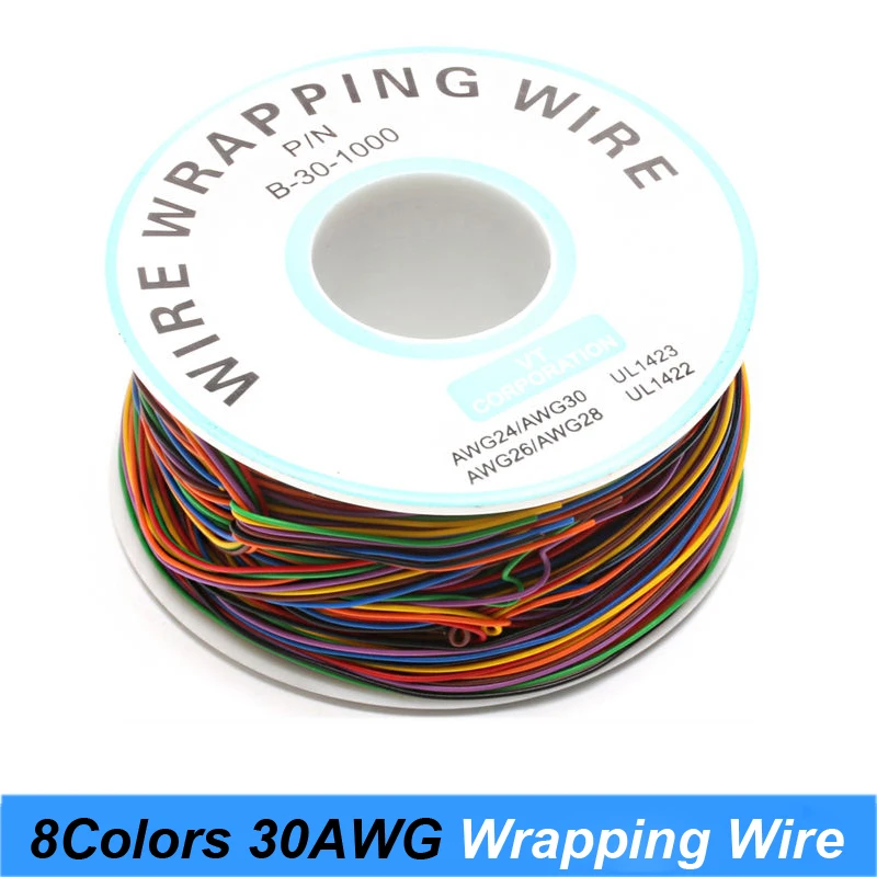 8 цветов 30AWG проволока для обмотки один рулон, луженая медь твердая, ПВХ изоляция высокого качества оберточная проволока пвх изоляция Прямая...
8 цветов 30AWG проволока для обмотки один рулон, луженая медь твердая, ПВХ изоляция высокого качества оберточная проволока пвх изоляция Прямая...