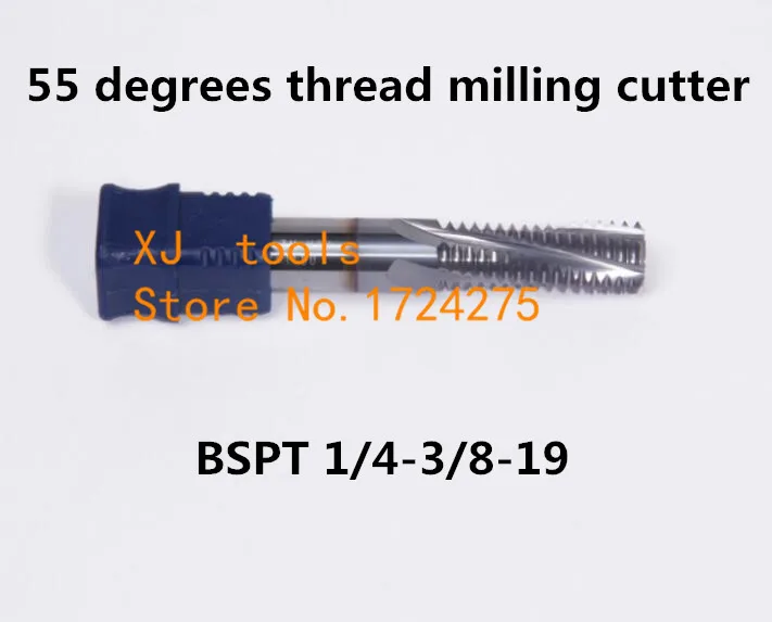 Free Shipping 1pcs BSPT 1/4-3/8-19 Inch pipe thread alloy milling cutter, 55 degrees thread milling cutter with TIALN coating
Free Shipping 1pcs BSPT 1/4-3/8-19 Inch pipe thread alloy milling cutter, 55 degrees thread milling cutter with TIALN coating