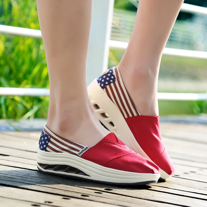 Slip On Women Flats Canvas Shoes Sports Breathable Casual Shoes Slimming Rocking Wedge Shoes Sneakers Walking Platform Shoes
Slip On Women Flats Canvas Shoes Sports Breathable Casual Shoes Slimming Rocking Wedge Shoes Sneakers Walking Platform Shoes
