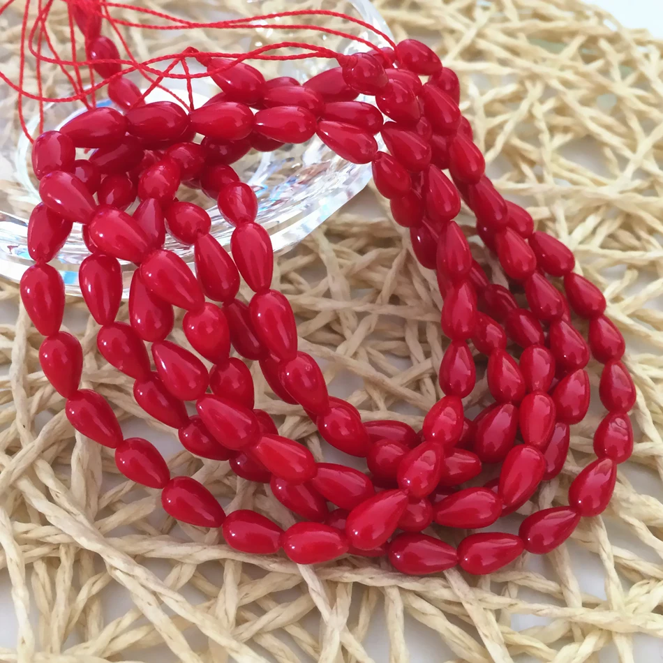 Best price natural red coral 5*7mm 6*12mm waterdrop teardrop shape high quality elegant diy jewelry loose beads 15"B609
Best price natural red coral 5*7mm 6*12mm waterdrop teardrop shape high quality elegant diy jewelry loose beads 15"B609