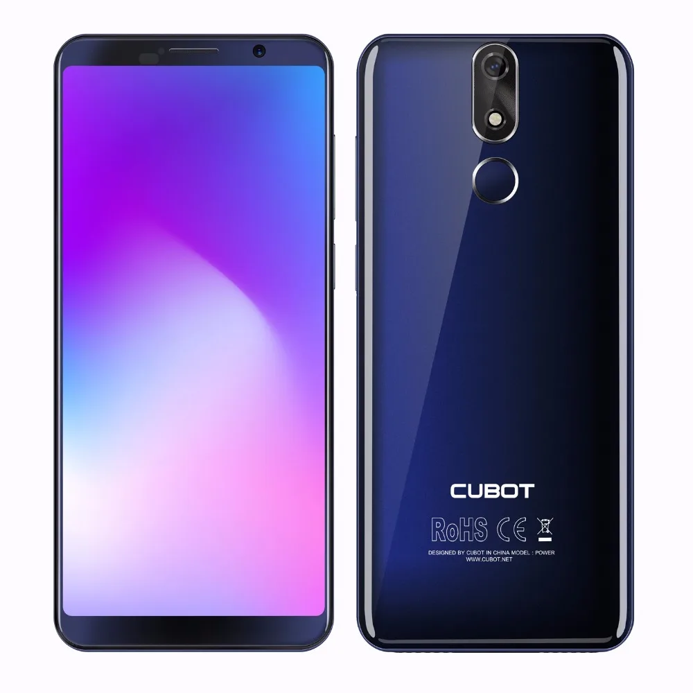 In Stock Cubot Power 6GB 128GB Android 8.1 MT6763T(Helio P23) Octa Core 5.99'' FHD+ 6000mAh Smartphone 16.0MP+8MP Celular 4G LTE |