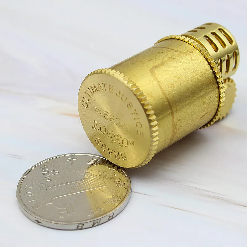 New Creative Flint Kerosene Lighter Portable Copper Shell Capsule Gasoline Lighter Free Fire Inflated Oil Lighter Grinding Wheel
New Creative Flint Kerosene Lighter Portable Copper Shell Capsule Gasoline Lighter Free Fire Inflated Oil Lighter Grinding Wheel
