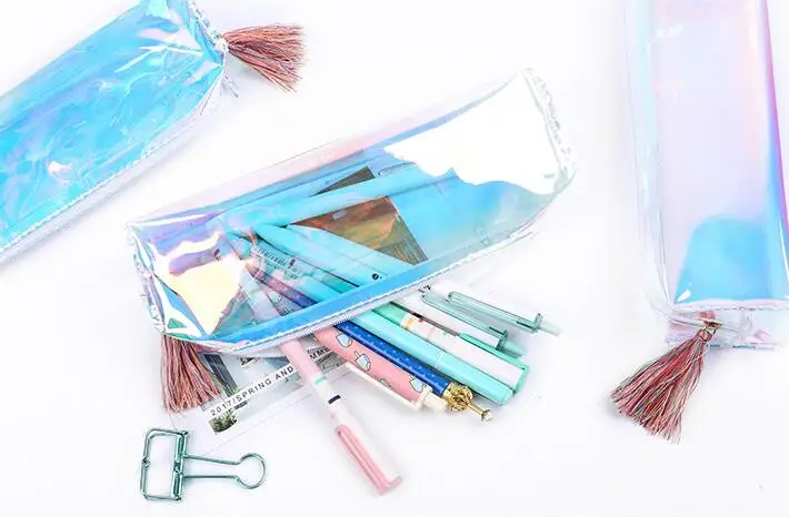 Novelty Glitter Pencil Case Transparent Laser Pencil Bag as Writing Supplies 5pcs/lot
Novelty Glitter Pencil Case Transparent Laser Pencil Bag as Writing Supplies 5pcs/lot