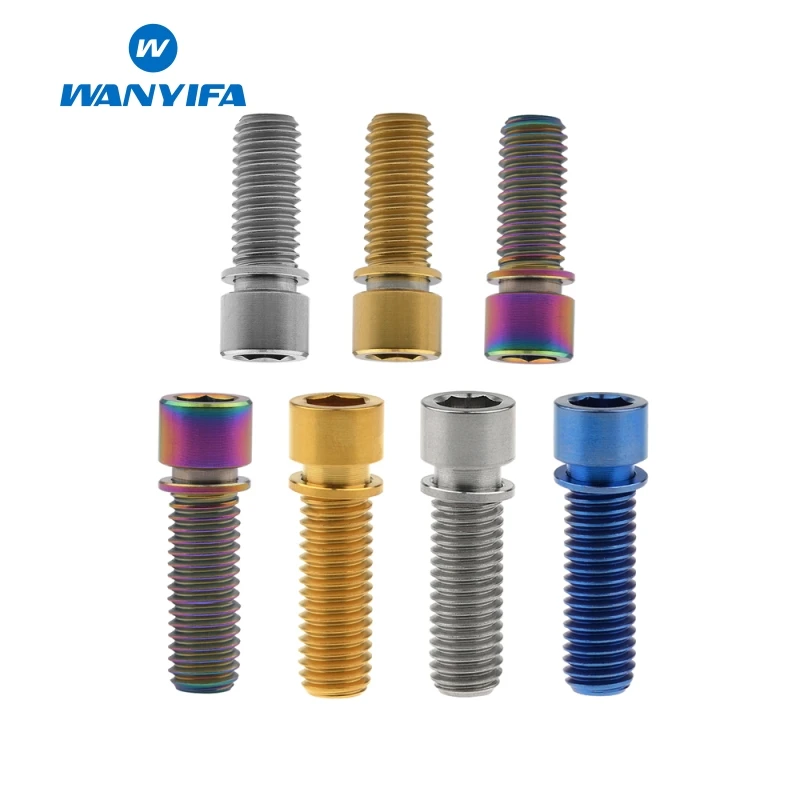 Титановый болт "wanifa" M8x20mm M8x25mm Allen Small Stigma с шайбой для BMX стержня