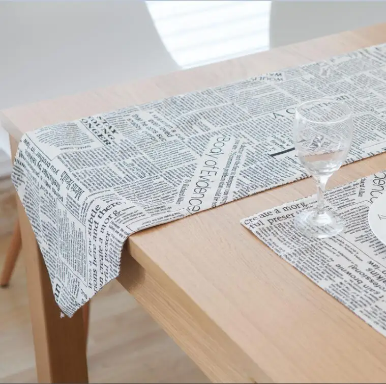 Cotton Table Runner Camino De Mesa Table Runner Newspaper Printing Runner For Table Chemin De Table Tafelloper Placema Home Text
Cotton Table Runner Camino De Mesa Table Runner Newspaper Printing Runner For Table Chemin De Table Tafelloper Placema Home Text