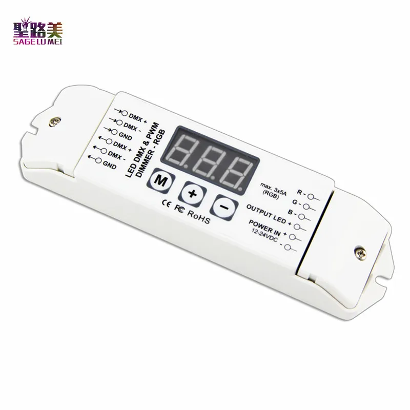 BC 833 DC12V 24V 3CH Led DMX512 декодер 5A * выход DMX/1990 контроллер экрана дисплея для