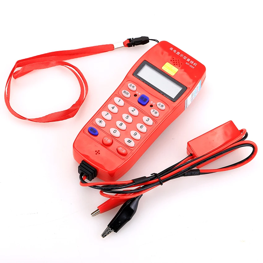 KELUSHI NF-866 Telephone Cable Tester Telecommunication Fiber Optical Check Phone DTMF Caller ID Auto Detection
KELUSHI NF-866 Telephone Cable Tester Telecommunication Fiber Optical Check Phone DTMF Caller ID Auto Detection