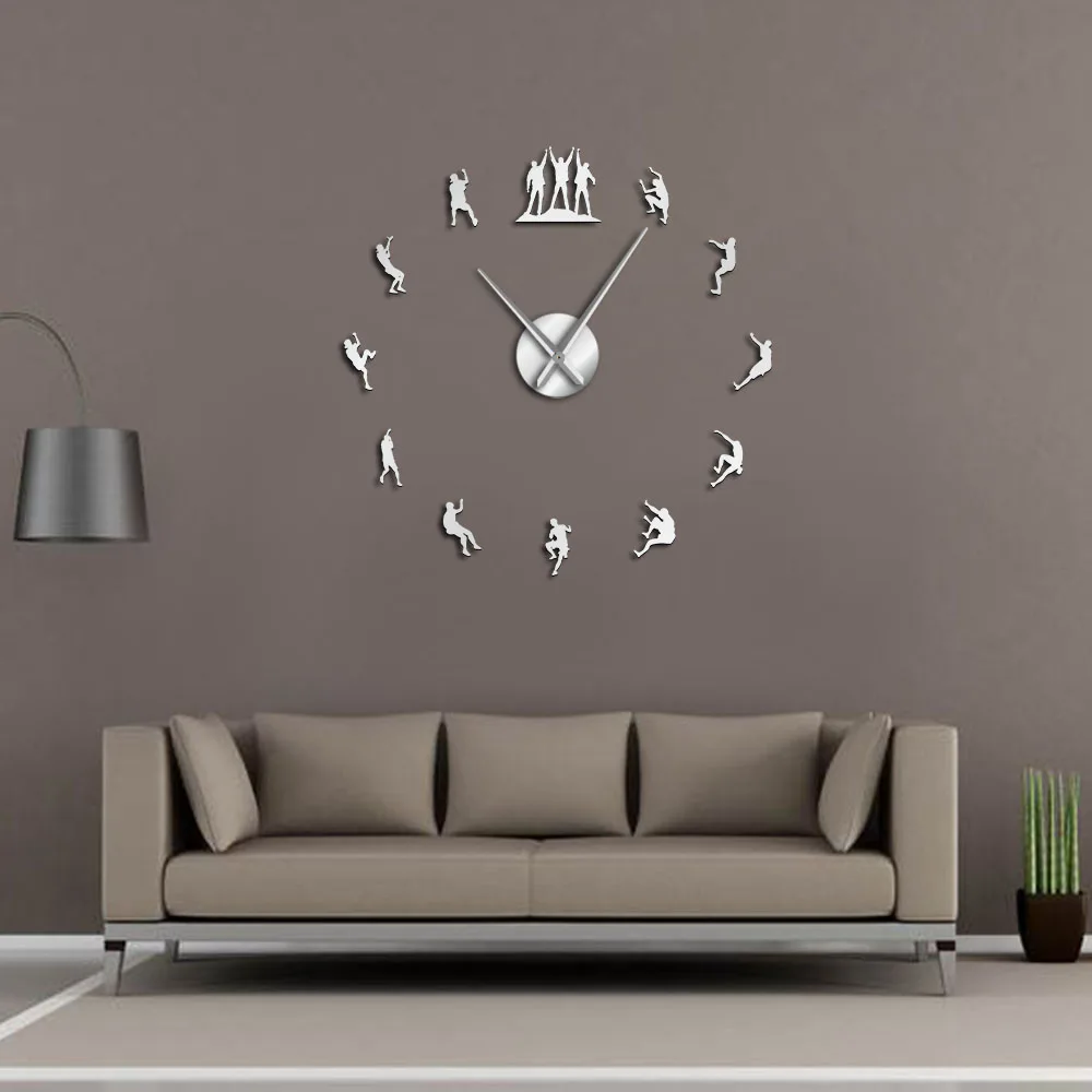 Climbers 3D DIY Wall Time Clock Frameless Mute Large Watch Apartment Decorations Mirror Wall Stickers Climbing Lovers Gift
Climbers 3D DIY Wall Time Clock Frameless Mute Large Watch Apartment Decorations Mirror Wall Stickers Climbing Lovers Gift