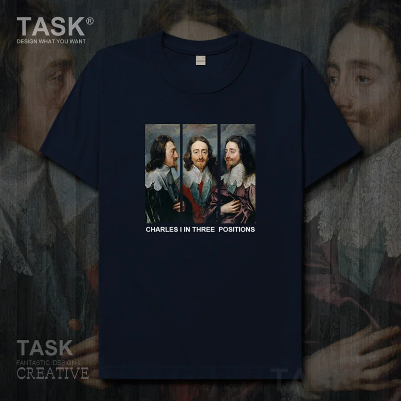 Personality fashion oil painting mens t-shirt Charles I In Three Positions retro print Short sleeve clothes cotton summer casual
Personality fashion oil painting mens t-shirt Charles I In Three Positions retro print Short sleeve clothes cotton summer casual