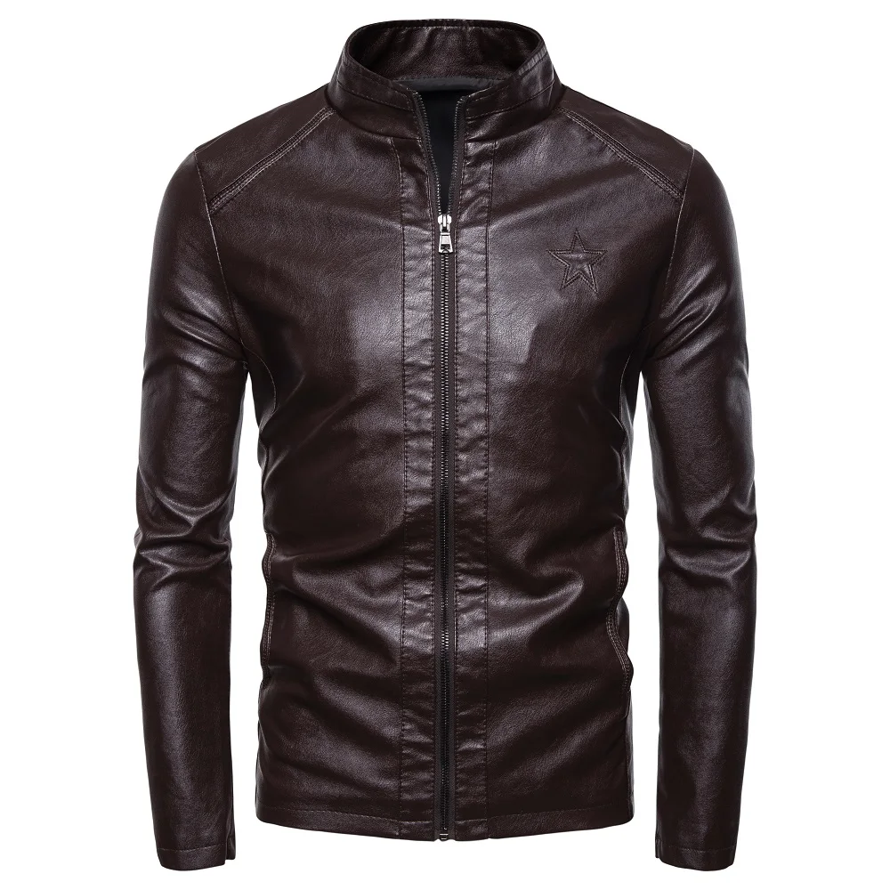 Men's Leather Jacket New Motorcycle Slim Men's Leather Coat Popular Fashion Lapel Three-dimensional Pocket Men's Leather Coat
Men's Leather Jacket New Motorcycle Slim Men's Leather Coat Popular Fashion Lapel Three-dimensional Pocket Men's Leather Coat