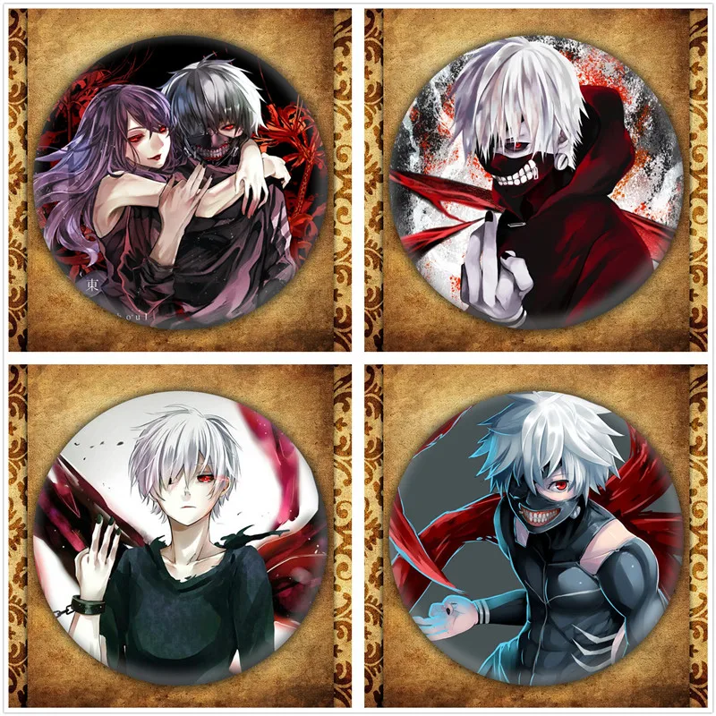 Anime Tokyo Ghoul Badge Fashion Japanese Cartoon Figure MooYen Kim Round Metal Brooch Pin Jewelry Bag Decoration Collection
Anime Tokyo Ghoul Badge Fashion Japanese Cartoon Figure MooYen Kim Round Metal Brooch Pin Jewelry Bag Decoration Collection