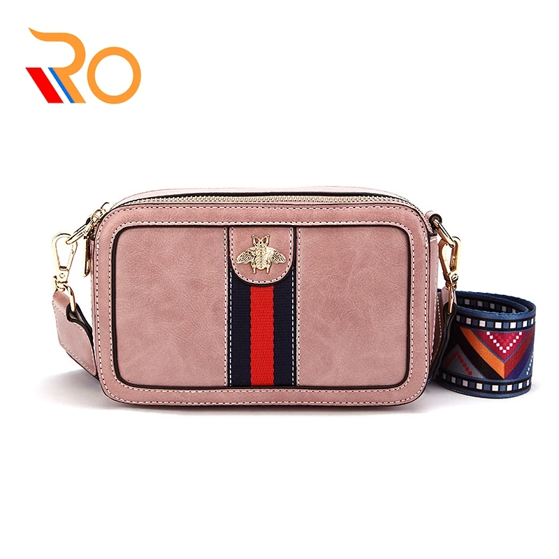 Women Camera Bag Stripe Bee Decoration Small Square Colour Wide Shoulder Strap 2019 Girl Fashion Single Shoulder Famous Designer
Women Camera Bag Stripe Bee Decoration Small Square Colour Wide Shoulder Strap 2019 Girl Fashion Single Shoulder Famous Designer