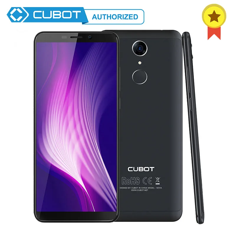 Cubot Nova Andriod 8 1 18:9 5 дюймов HD + экран MT6739 четырехъядерный 3 ГБ ОЗУ 16 Гб ПЗУ мобильный