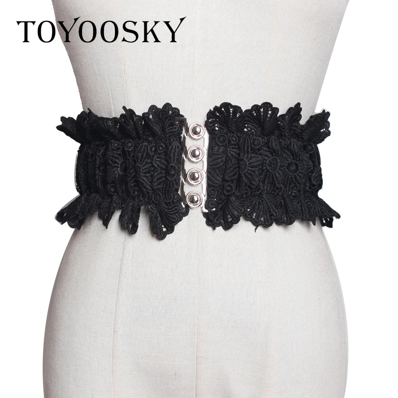 New Arrival Wide Belt for Women Simple Elastic Corset Lace Elegant Belts for Women High Quality Girdle Belt TOYOOSKY
New Arrival Wide Belt for Women Simple Elastic Corset Lace Elegant Belts for Women High Quality Girdle Belt TOYOOSKY