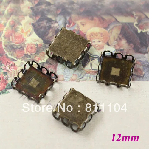 12mm Antique Bronze Plated Copper Blank Square Lace Pendant Trays Base Bezel DIY Cameo CABs Jewelry Findings Settings Wholesale
12mm Antique Bronze Plated Copper Blank Square Lace Pendant Trays Base Bezel DIY Cameo CABs Jewelry Findings Settings Wholesale