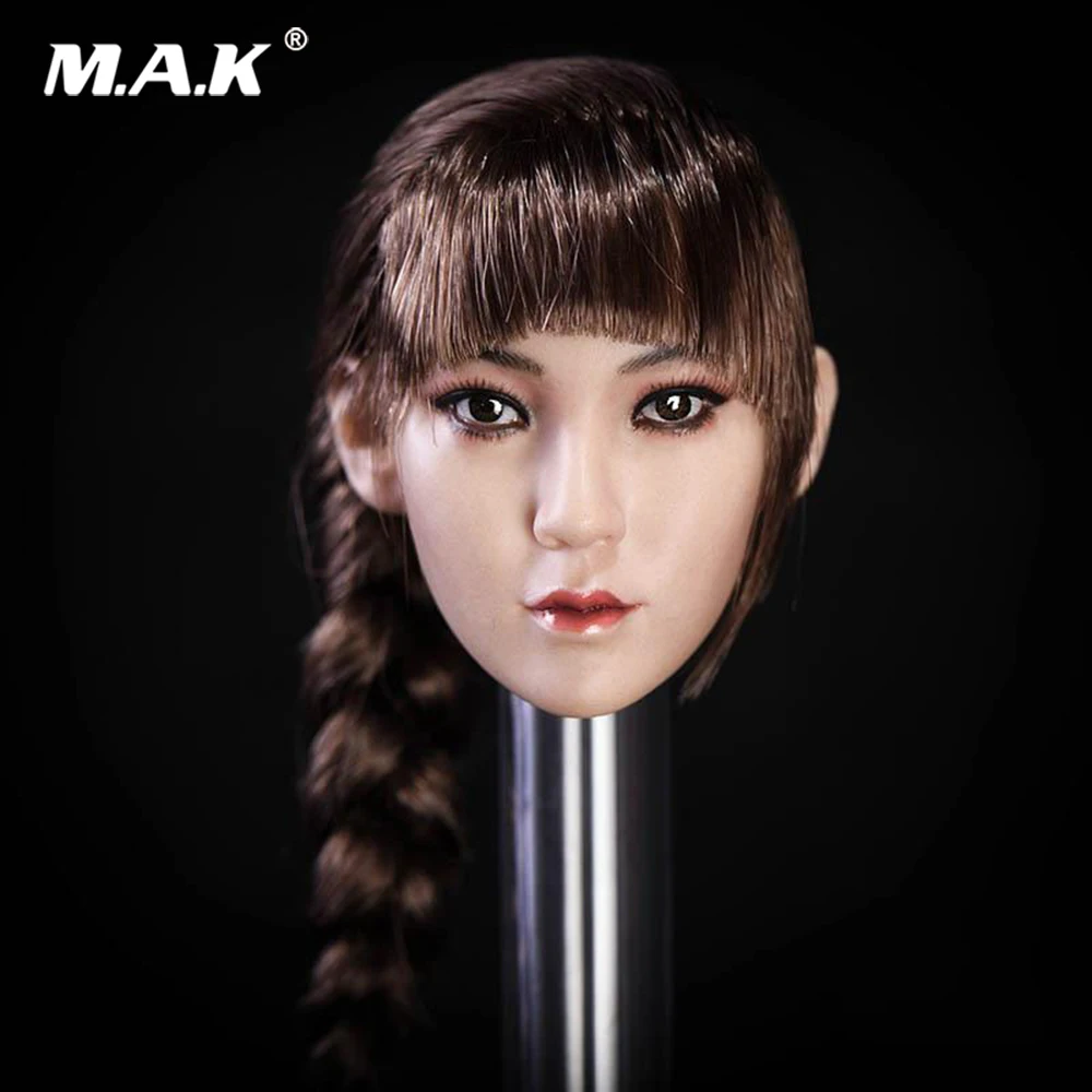 In stock 1/6 Scale Accessory Pale Asian Female Head Carved Model with Single Long Braid for 12" Action Figure Body
In stock 1/6 Scale Accessory Pale Asian Female Head Carved Model with Single Long Braid for 12" Action Figure Body