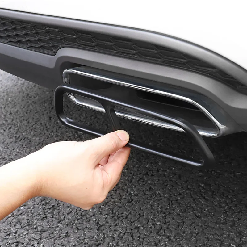 Car Styling Exhaust Tail Pipes Decoration Frame Black Tail Throat Pipe Modified Cover Trim 2pcs For Audi A6 C7 2016-2018
Car Styling Exhaust Tail Pipes Decoration Frame Black Tail Throat Pipe Modified Cover Trim 2pcs For Audi A6 C7 2016-2018
