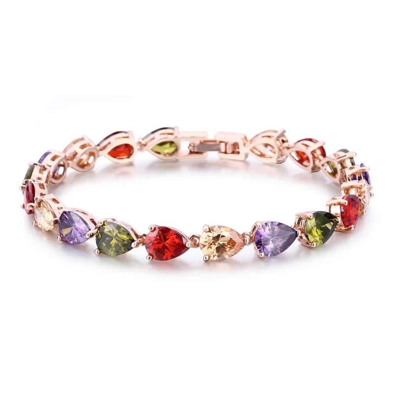 1 PC Shiny Bling Women Zircon Bracelet Colorful heart Copper Zircon Bracelets For Women Jewelry
1 PC Shiny Bling Women Zircon Bracelet Colorful heart Copper Zircon Bracelets For Women Jewelry