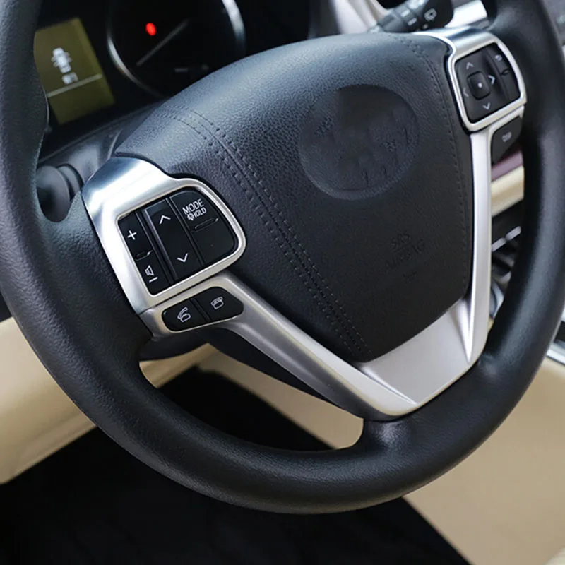 2014-2018 Car Styling Shell Steering Wheel Button Frame Panel Cover Trim Car Accessories ABS Matte for Toyota Highlander Kluger
2014-2018 Car Styling Shell Steering Wheel Button Frame Panel Cover Trim Car Accessories ABS Matte for Toyota Highlander Kluger