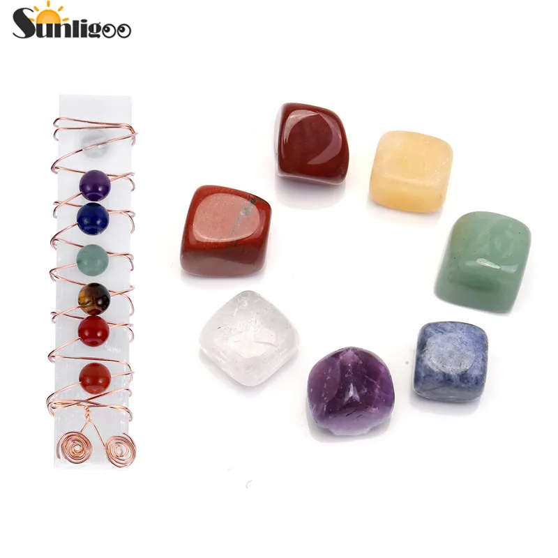 Sunligoo 7 Chakra Healing Crystals Kit,7 Chakra Tumbled Polished Worry Stone,7 Chakra Chip Stone Selenite Stick Meditation Set
Sunligoo 7 Chakra Healing Crystals Kit,7 Chakra Tumbled Polished Worry Stone,7 Chakra Chip Stone Selenite Stick Meditation Set