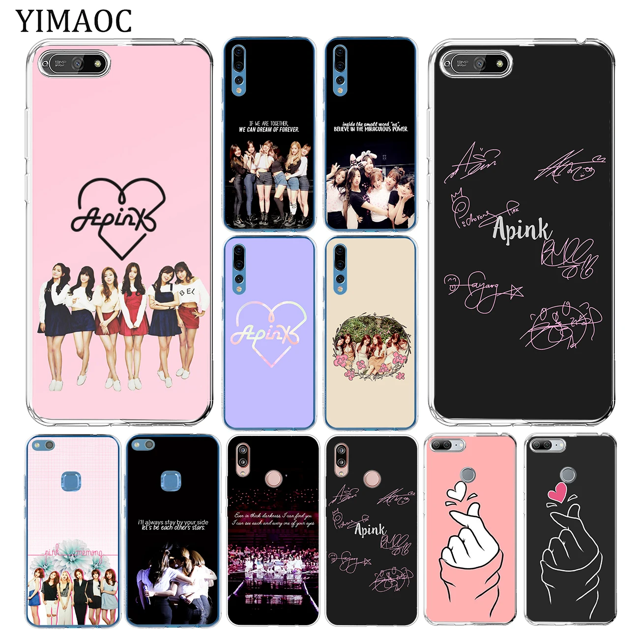 Мягкий силиконовый чехол для телефона YIMAOC kpop Apink из ТПУ Huawei Y7 Y6 Y9 Prime 2018 Honor 20 10 8 8C 8X