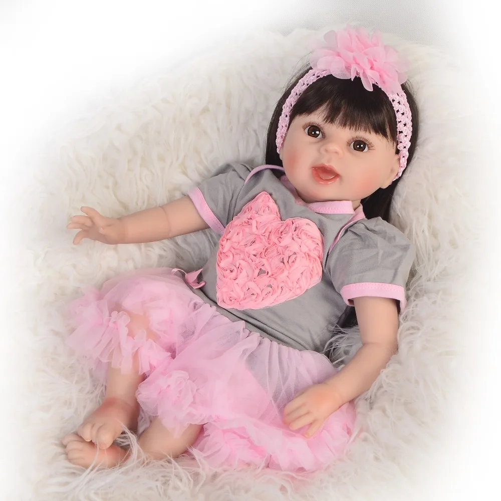 22"55cm silicone reborn baby dolls long hair wig Bebes reborn princess toddler doll toys for child xmas gift bebes reborn
22"55cm silicone reborn baby dolls long hair wig Bebes reborn princess toddler doll toys for child xmas gift bebes reborn
