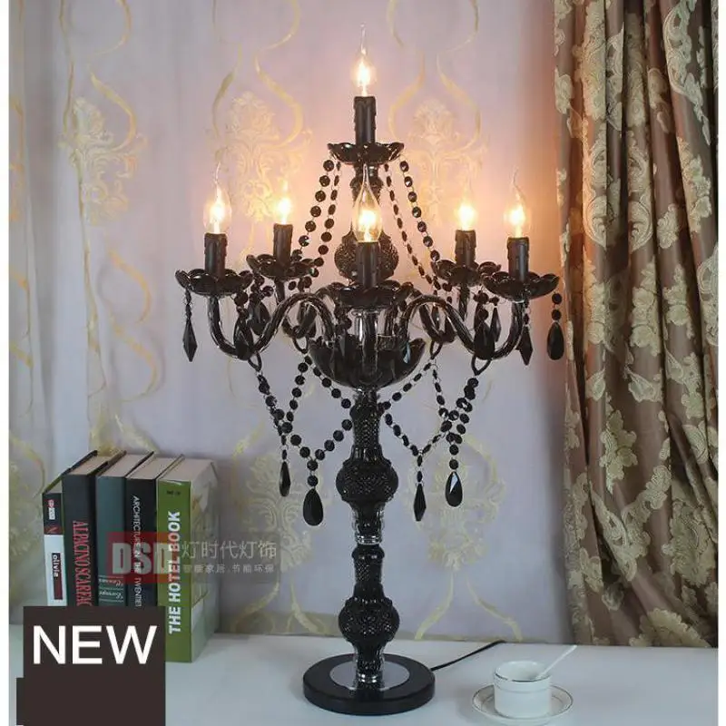 Wedding Led Black Crystal Table Lamp Glass Candlestick Luminaria De Mesa Black Led Candle Holders Living Room Bedside Guide Lamp
Wedding Led Black Crystal Table Lamp Glass Candlestick Luminaria De Mesa Black Led Candle Holders Living Room Bedside Guide Lamp