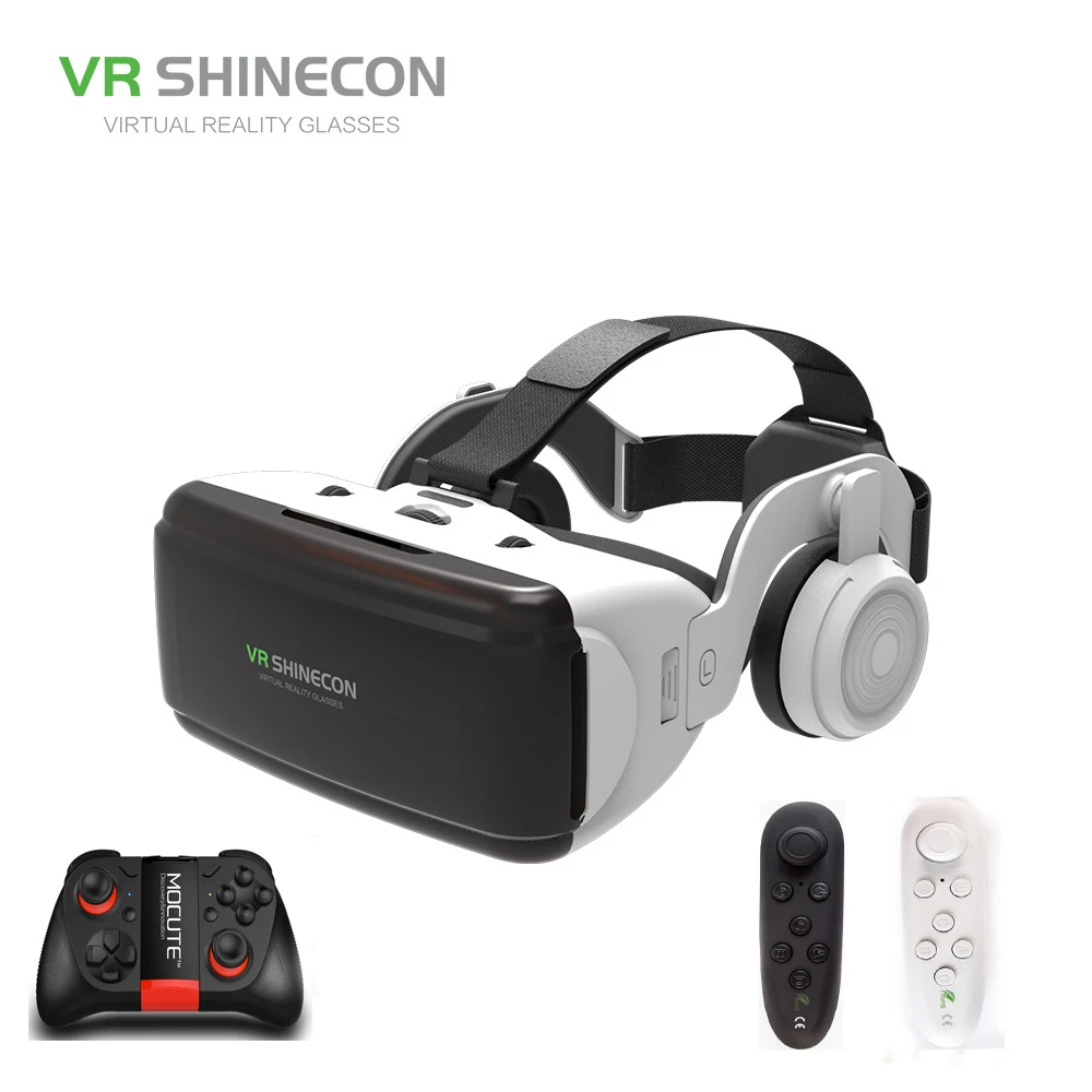 VR SHINECON BOX 5 Mini VR Glasses 3D G 06E Glasses Virtual Reality Glasses VR Headset For Google cardboard with headphone
VR SHINECON BOX 5 Mini VR Glasses 3D G 06E Glasses Virtual Reality Glasses VR Headset For Google cardboard with headphone