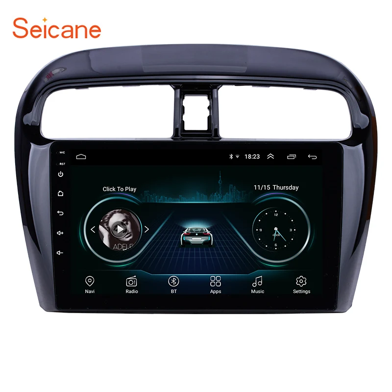 Seicane 9 дюймов Автомобильный радио мультимедиа плеер Android 9,1 для Mitsubishi Mirage 2012-2016 GPS навигации Встроенная память 16 Гб 4-х ядерный WI-FI FM 3G
Seicane 9 дюймов Автомобильный радио мультимедиа плеер Android 9,1 для Mitsubishi Mirage 2012-2016 GPS навигации Встроенная память 16 Гб 4-х ядерный WI-FI FM 3G