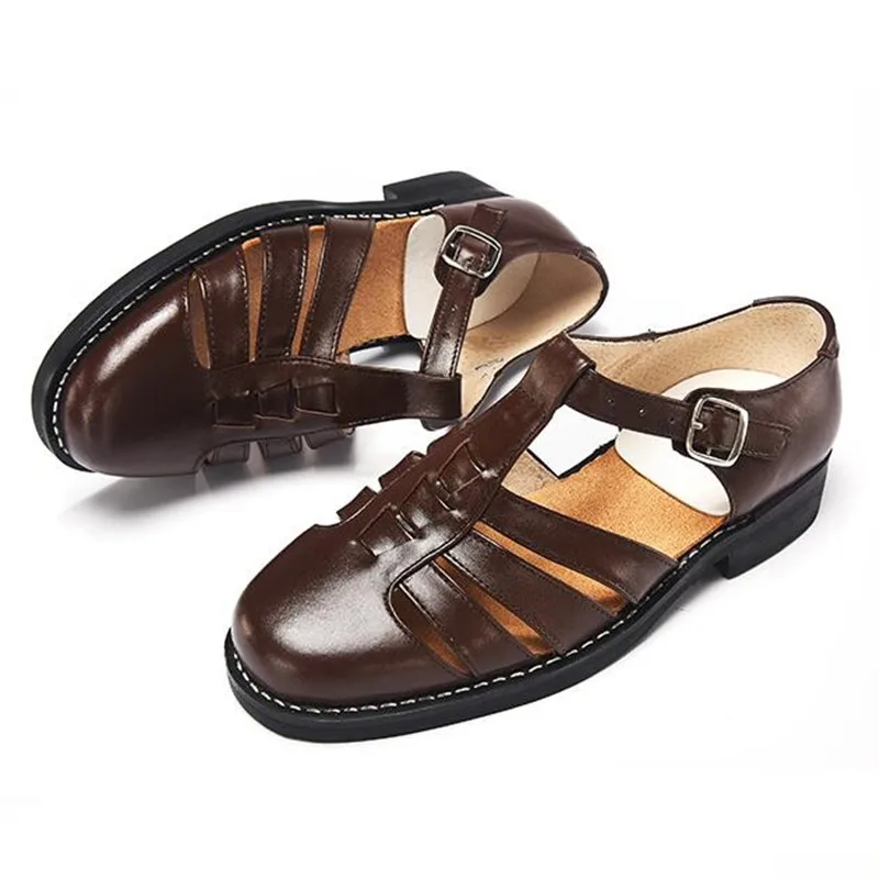ZXRYXGS Hand-stitched Genuine Leather Sandals Men Shoes 2019 New Summer Fashion Casual Shoes Middle-aged Men Sandals Size 34-48
ZXRYXGS Hand-stitched Genuine Leather Sandals Men Shoes 2019 New Summer Fashion Casual Shoes Middle-aged Men Sandals Size 34-48