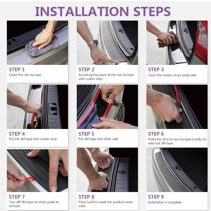 BEMOST Racing Auto Car Rear Guard Trunk Bumper Trim Protect Strip Plate Rubber Sill Mat Pad Cover Modified Anti-Scratch Stickers
BEMOST Racing Auto Car Rear Guard Trunk Bumper Trim Protect Strip Plate Rubber Sill Mat Pad Cover Modified Anti-Scratch Stickers