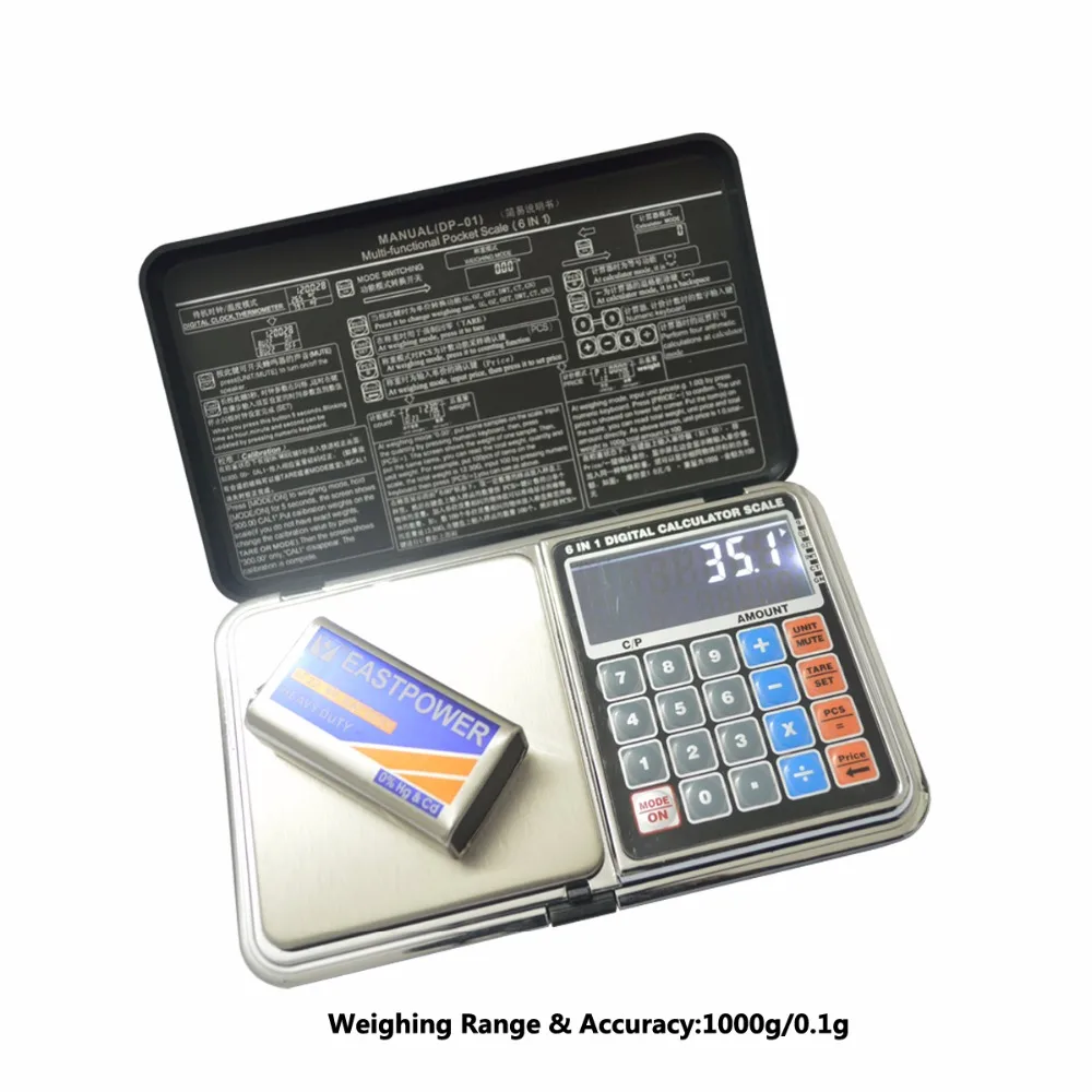 6 в 1 0 01g x 500g Портативный многофункциональные электронные карманные цифровой Вес