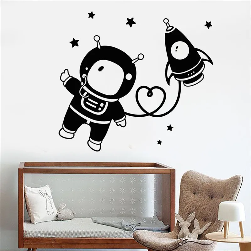 Astronaut Space Nursery Wall Stickers Bedroom Living Room Art Decoration Star Rocket Vinyl Wall Decals For Children's Room
Astronaut Space Nursery Wall Stickers Bedroom Living Room Art Decoration Star Rocket Vinyl Wall Decals For Children's Room