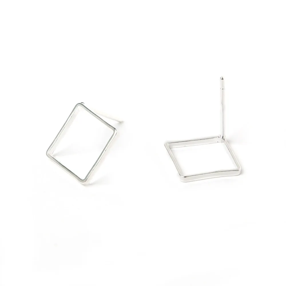 20PCS Square:13MM Gold/Rhodium Plated Connector Stud Earrings Accessories Diy Handmade Jewelry Findings 
20PCS Square:13MM Gold/Rhodium Plated Connector Stud Earrings Accessories Diy Handmade Jewelry Findings