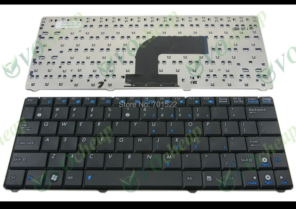 New Notebook Laptop keyboard for ASUS Eeepc Eee PC 1101HA N10 N10J N10E N10JB N10JC N10VN N10A Black US Version - V090262CS1
New Notebook Laptop keyboard for ASUS Eeepc Eee PC 1101HA N10 N10J N10E N10JB N10JC N10VN N10A Black US Version - V090262CS1