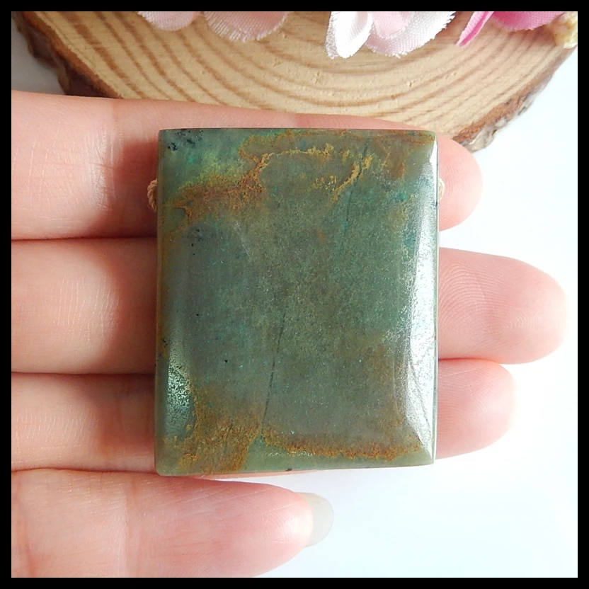 Semiprecious stone Jewelry,birthday present,Natural stone Chrysocolla Pendant,40x33x8mm,22.1g
Semiprecious stone Jewelry,birthday present,Natural stone Chrysocolla Pendant,40x33x8mm,22.1g