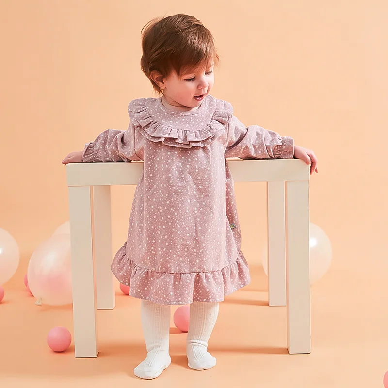 2019 Spring New Dot Sweet Lovely Lace Fashion Cotton Little Girls Dresses Long Sleeve Dress Elegant Knee-Length Petal Sleeve
2019 Spring New Dot Sweet Lovely Lace Fashion Cotton Little Girls Dresses Long Sleeve Dress Elegant Knee-Length Petal Sleeve