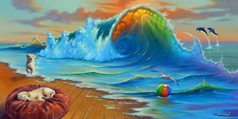 GLymg Diy Diamond Embroidery Beach Dog Vacation Dream Diamond Painting Kits 5D Diamond Handicrafts Diamond Art Wall Decor
GLymg Diy Diamond Embroidery Beach Dog Vacation Dream Diamond Painting Kits 5D Diamond Handicrafts Diamond Art Wall Decor