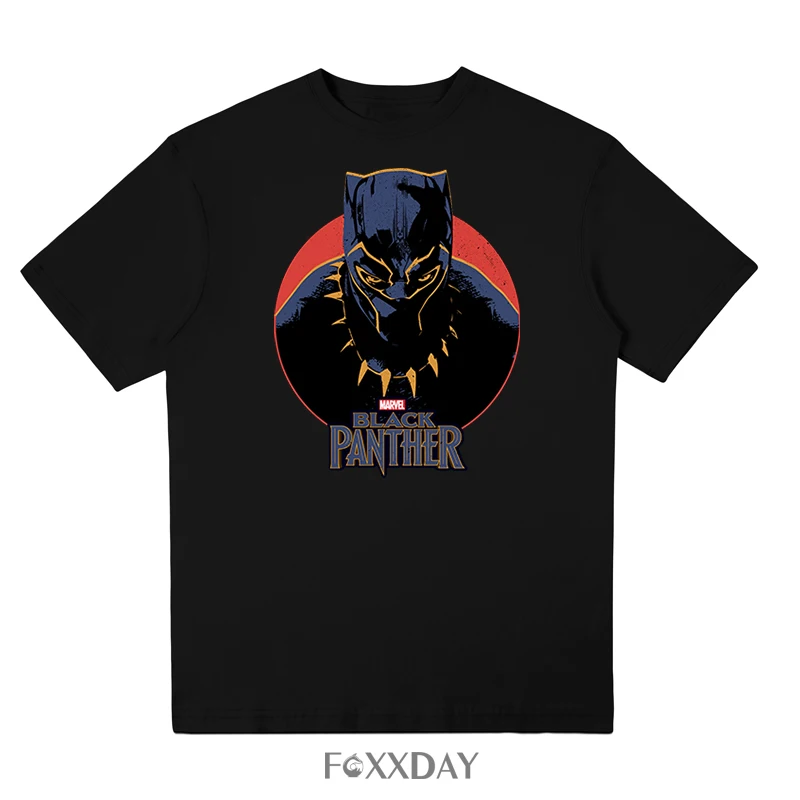 Черная пантера WAKANDA FOREVER печать мужская футболка 2018 Новая мода хип хоп Уличная