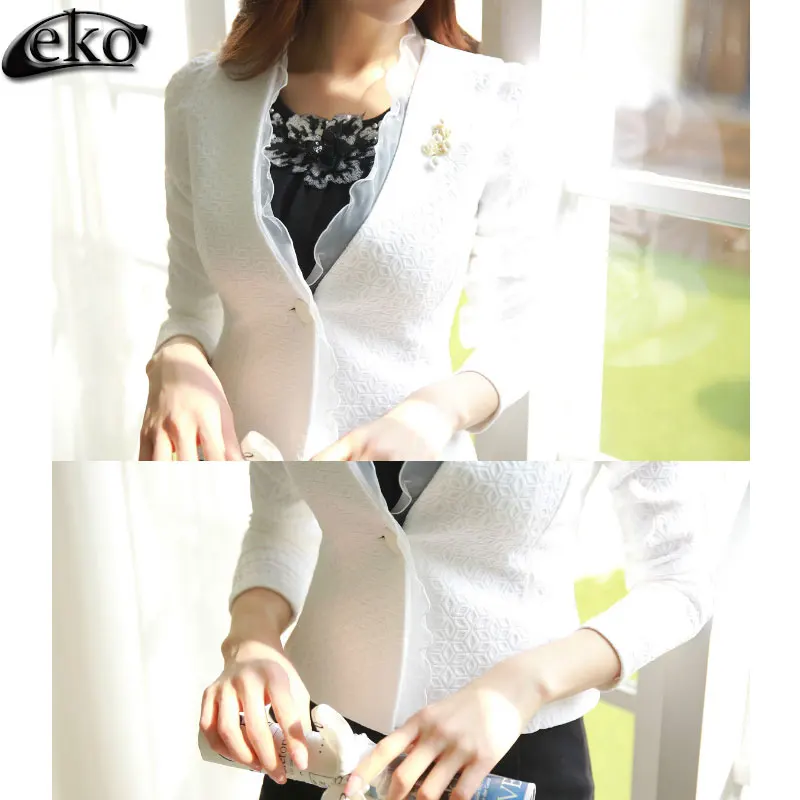 Elegant Autumn Women Coats Lace Splice OL Woman Jacket Short Style Slim Tops Coat For Women Jackets Fashion Coat Plus Size S-2XL
Elegant Autumn Women Coats Lace Splice OL Woman Jacket Short Style Slim Tops Coat For Women Jackets Fashion Coat Plus Size S-2XL