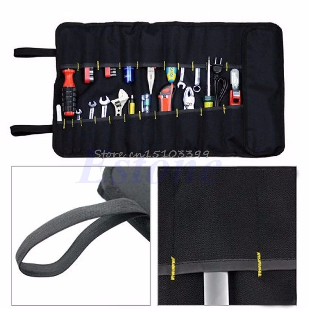 Hardware Tools Roll Plier Screwdriver Spanner Carry Case Pouch Bag 22 Pockets Drop Ship | Инструменты