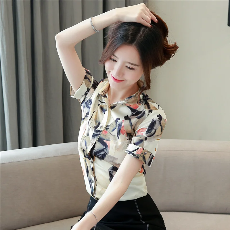 Plus Size Short Sleeve Blouse Blusas Mujer De Moda 2019 Fashion Print Ladies Tops Silk Women Blouse Elegant Clothing 5072 50
Plus Size Short Sleeve Blouse Blusas Mujer De Moda 2019 Fashion Print Ladies Tops Silk Women Blouse Elegant Clothing 5072 50