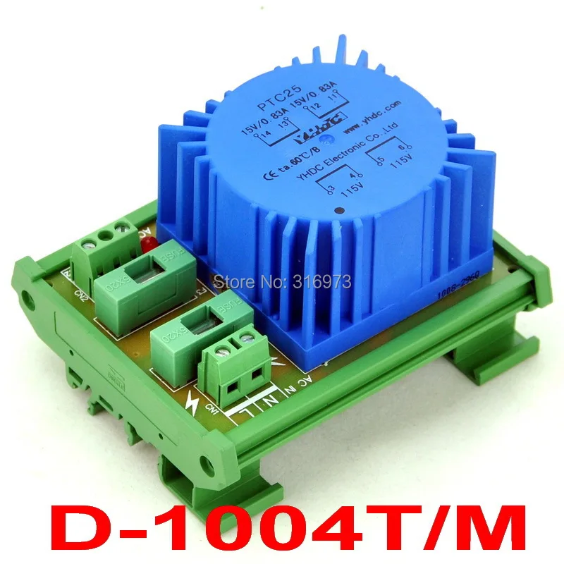 P 115VAC, S 15VAC, 25VA DIN Rail Mount тороидальный модуль трансформатора мощности.
P 115VAC, S 15VAC, 25VA DIN Rail Mount тороидальный модуль трансформатора мощности.