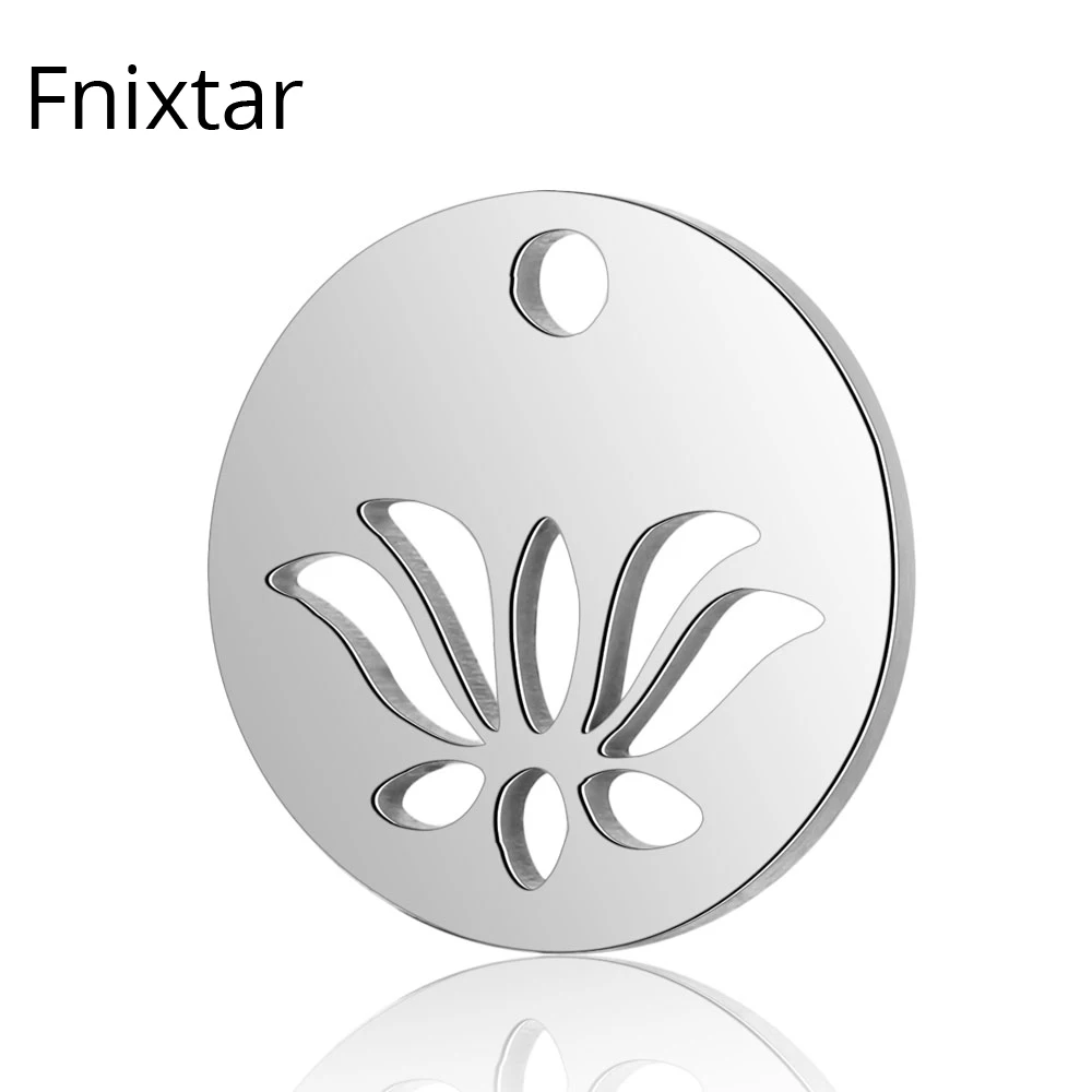 Fnixtar High Quality 316L Stainless Steel Lotus Flower Round Charms for Women Jewelry Accessories Mini Charms Pendant 20pcs/lot
Fnixtar High Quality 316L Stainless Steel Lotus Flower Round Charms for Women Jewelry Accessories Mini Charms Pendant 20pcs/lot