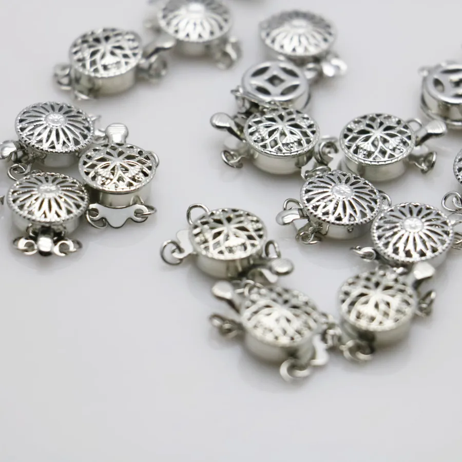 5PCS 12mm 2Rows Clasp Snap Button Reticulation Metal Hardware Accessory Silver-plate For Necklace Bracelet Machining Parts
5PCS 12mm 2Rows Clasp Snap Button Reticulation Metal Hardware Accessory Silver-plate For Necklace Bracelet Machining Parts