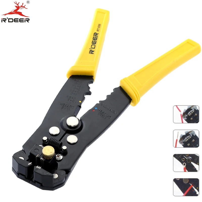 RDEER Automatic Wire Stripper Multifunctional Cutting Pliers 0.2-0.6mm Electrical Cable Cutter Crimper Stripper Crimping Tool
RDEER Automatic Wire Stripper Multifunctional Cutting Pliers 0.2-0.6mm Electrical Cable Cutter Crimper Stripper Crimping Tool