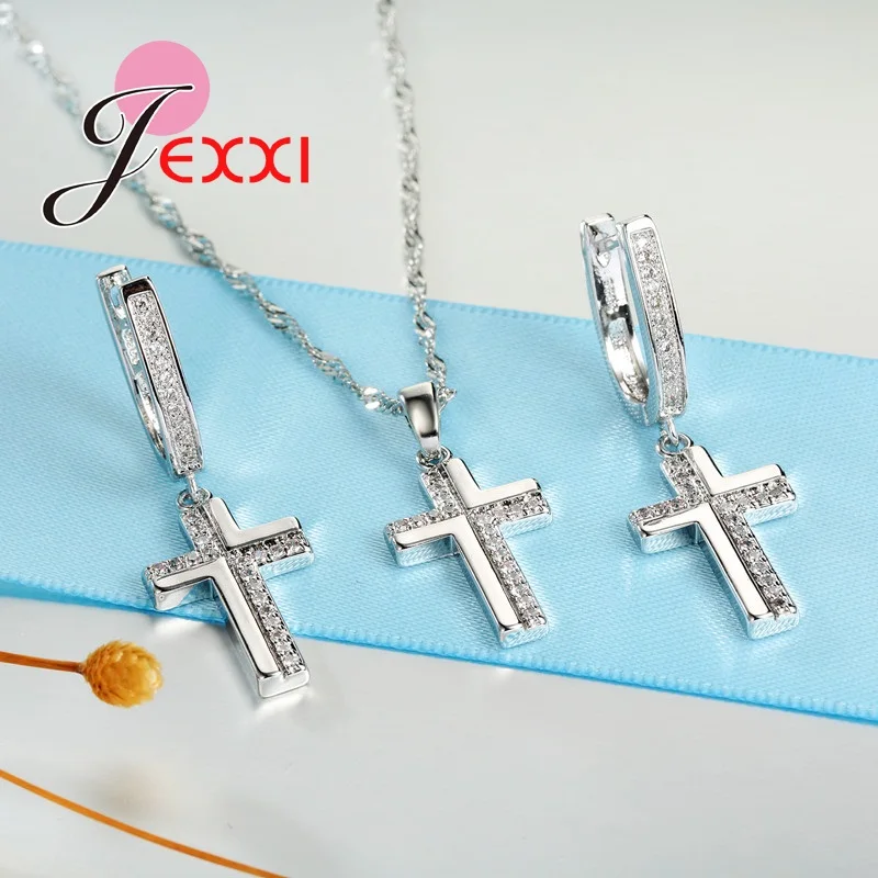 New Cross Pattern Rhinestone Crystal Pendant Necklace + Earrings Bridal Jewelry Sets African Jewelry Set Accessory
New Cross Pattern Rhinestone Crystal Pendant Necklace + Earrings Bridal Jewelry Sets African Jewelry Set Accessory