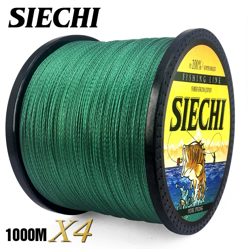 SIECHI Brand 1000M PE Braided Fishing Line 4 Stands 12-83LB Multifilament Fishing Line for Carp Fishing Wire for All Fishing
SIECHI Brand 1000M PE Braided Fishing Line 4 Stands 12-83LB Multifilament Fishing Line for Carp Fishing Wire for All Fishing