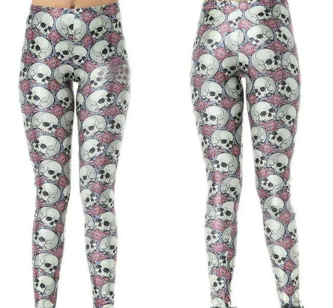 Women Elastic Pants Leggings 3D Digital Print Skull & Rose Pattern Trousers Ropa Mujer
Women Elastic Pants Leggings 3D Digital Print Skull & Rose Pattern Trousers Ropa Mujer